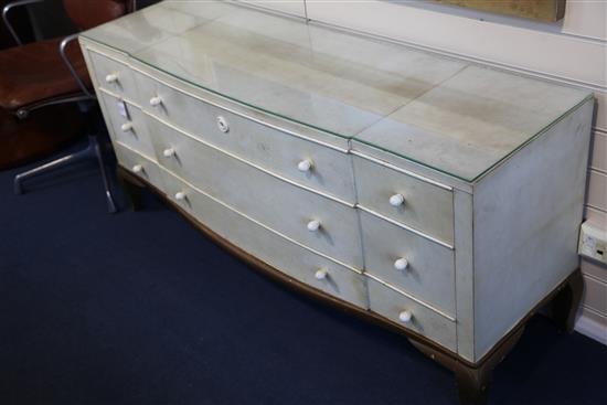 André Arbus (1903-1969) A fine and rare Art Deco serpentine commode, W.5ft D.1ft 6in. H.2ft 3in.